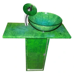 Hammom fotosurati uchun yashil lavabo