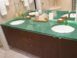 Vanna otağı fotoşəkili üçün yaşıl lavabo