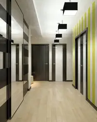 Laminate flooring in a narrow hallway photo
