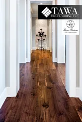 Laminate flooring in a narrow hallway photo