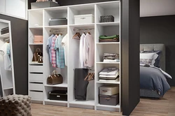 Low wardrobe in the bedroom photo