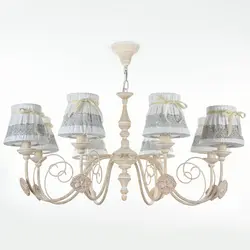 Provence chandelier in the living room photo