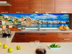 Apron for kitchen photo sea