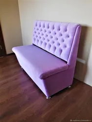 Oshxona fotosurati uchun binafsha divan