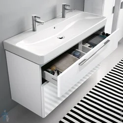 Long Bathroom Cabinet Photo