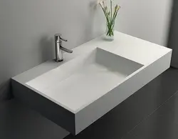 Acrylic bathtub with sink photo