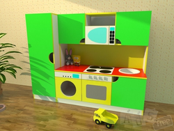 Photos of children's kitchens for kindergarten