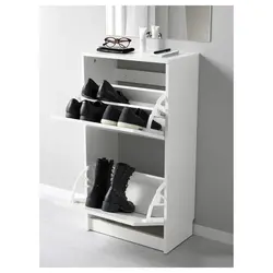 Photo of hanging shoe racks for hallway