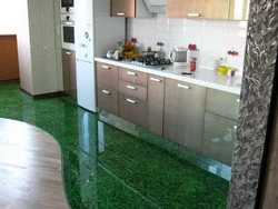 Photo of 3D floors in the kitchen