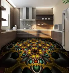 Photo of 3D floors in the kitchen