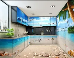Photo of 3D floors in the kitchen