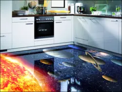 Акси фаршҳои 3D дар ошхона