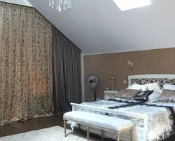 Шатырлы жатын бөлмеге арналған перделердің фотосы