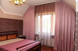 Photo of curtains for an attic bedroom