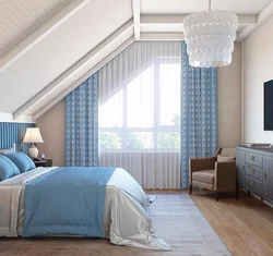 Photo of curtains for an attic bedroom