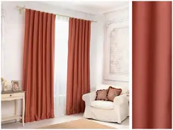 Photo Of Peach Curtains For The Living Room