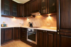 Dark kitchens made of mdf photo