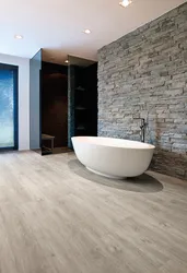 Moisture-resistant laminate in the bathroom photo