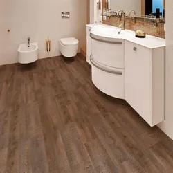 Moisture-resistant laminate in the bathroom photo