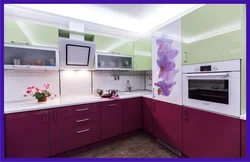 Kitchen sets with flowers photo