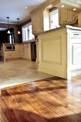 Laminate Flooring In The Kitchen Like Tiles Photo
