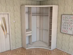 Photo of corner wardrobes in the hallway