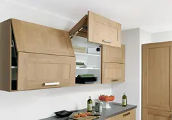 Cabinets on the wall in the kitchen photo