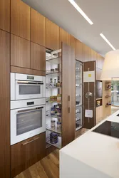 Cabinets on the wall in the kitchen photo