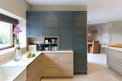 Cabinets on the wall in the kitchen photo