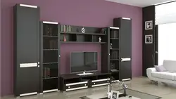 Living room wall with flowers photo