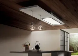 Вытяжка для кухни к потолку фото