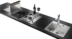 Built-in gas panel for kitchen photo