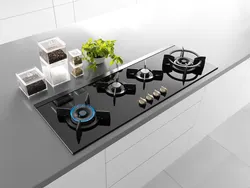 Убудаваная газавая панэль для кухні фота