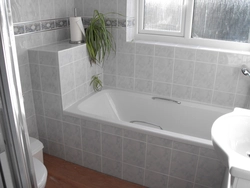 Photos of bathtubs with no space