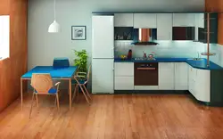 Фото Кухни С Холодильником И Столом