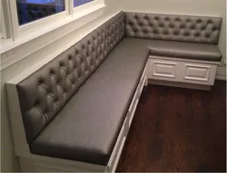 Sofa with drawer in the kitchen photo