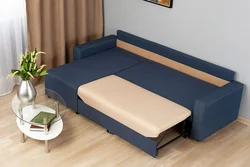 Folding sofa with sleeping place photo