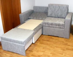 Folding sofa with sleeping place photo