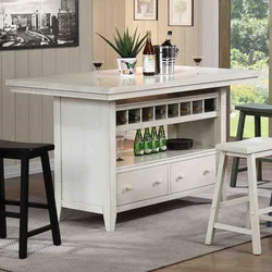 Kitchen Tables With Drawer Photo