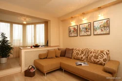 Sofa by the balcony in the living room photo