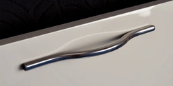 Kitchen handles with flowers photo