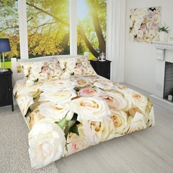 Bedroom bedspreads with flowers photo