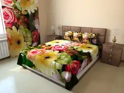 Гүлдері бар жатын бөлмелері фотосуреті