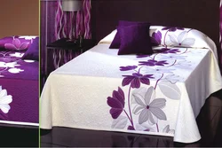 Bedroom bedspreads with flowers photo