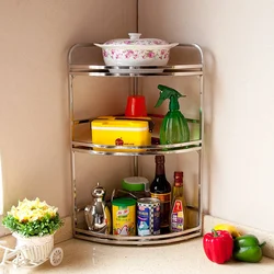 Kitchen shelf for table photo