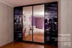 Wardrobe in the bedroom with a picture photo