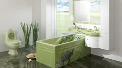 Sink With Flowers For The Bathroom Photo
