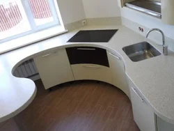 Different countertops in one kitchen photo