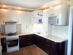 How to bevel a corner in the kitchen photo