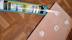Bathroom tile adhesive photo